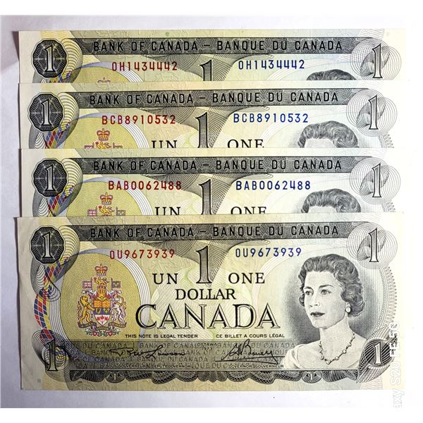 11)  LOT OF 4 UNCIRCULATED 1973