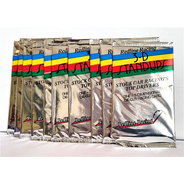 5)  LOT OF 10 REDLINE 3D RACING STAND-