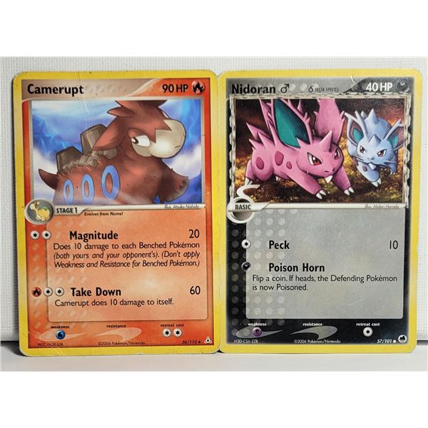 3)  LOT OF 2 POKEMON 2006 CARDS: