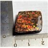 Image 1 : 6)  RED FIRE 24 CT AMMOLITE GEMSTONE.