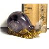 Image 1 : 13)  CARVED NATURAL AMETHYST SNAIL