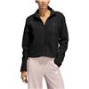 Image 1 : NEW WOMENS ADIDAS SHERPA FULL ZIP BLACK MEDIUM
