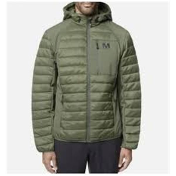 NEW MENS MERRELL ZIP JACKET GREEN MEDIUM