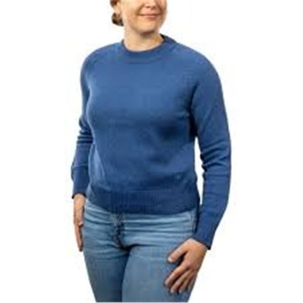 NEW WOMENS CALVIN KLEIN BLUE CREW SWEATER MEDIUM