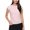 Image 1 : NEW LOLE HALF SLEEVE WOMEN'S ROUCHED T SHIRT PINK