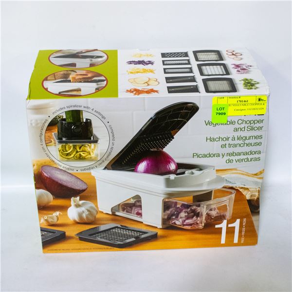 11 PC MIU VEGETABLE CHOPPER & SLICER