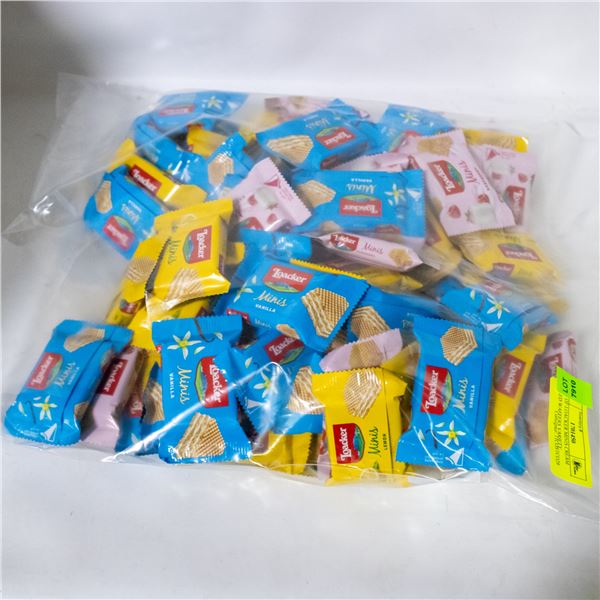 BAG OF LOACKER MINIS CREAM FILLED WAFFERS VARIETY