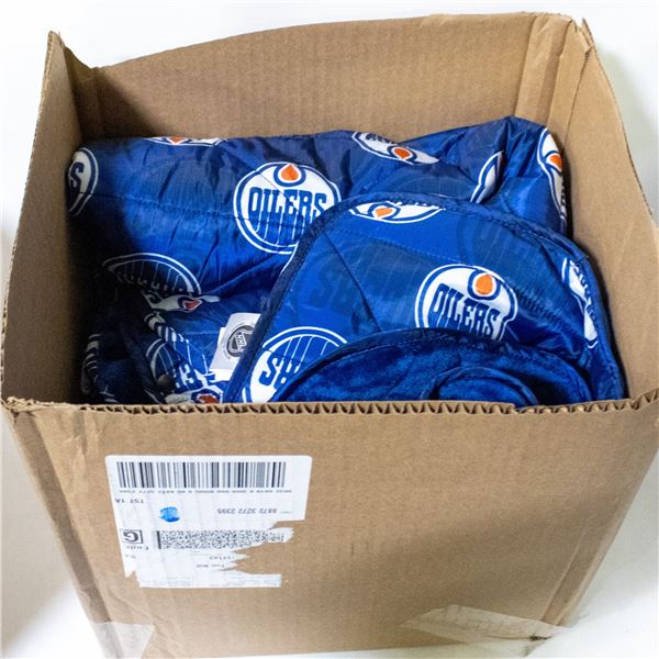 NHL EDOMTON OILERS OUTDOOR BLANKET WITH HOOD