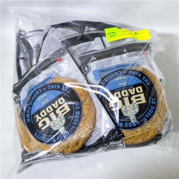 BAG OF 9 BIG DADDY OATMEAL KING COOKIES 9 X 100G