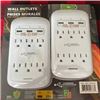 Image 1 : NEW 2 PK OF CHARGING ESSENTIALS WALL OUTLETS WITH