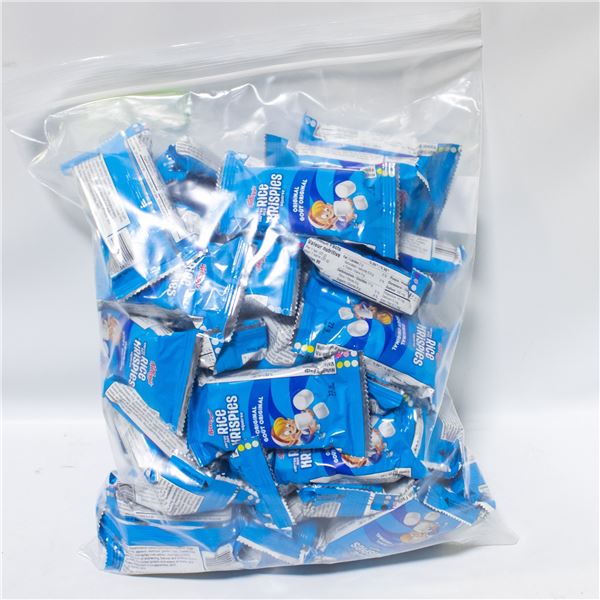 BAG OF 53 RICE KRISPIES SQUARES MARSHMALLOW