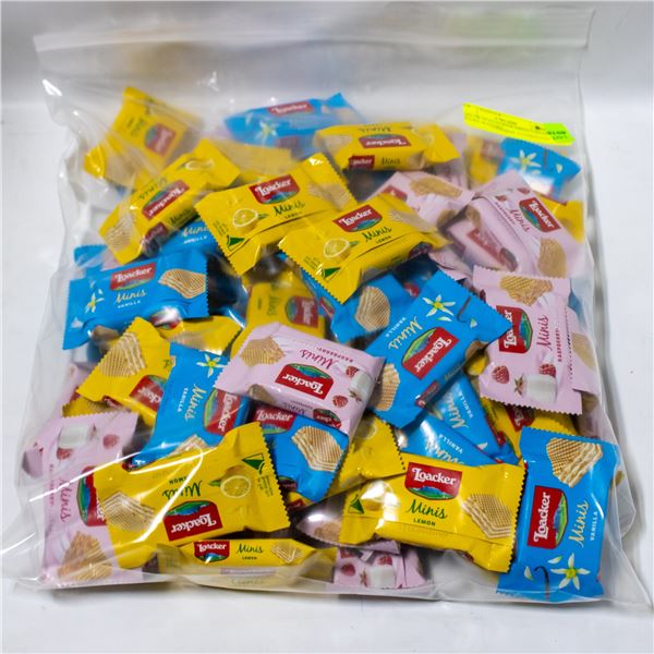 BAG OF 75 LOACKER MINIS CREAM FILLED WAFERS