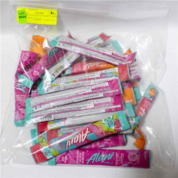 BAG OF 25 ALANI NU ENERGY DRINK MIX VARIETY PACK