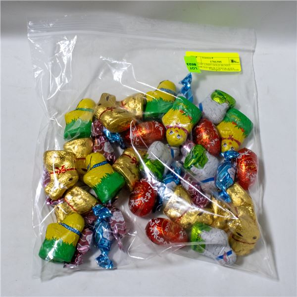 BAG OF LINDT GOLD BUNNY ASSORTED MILK CHOCOLATES