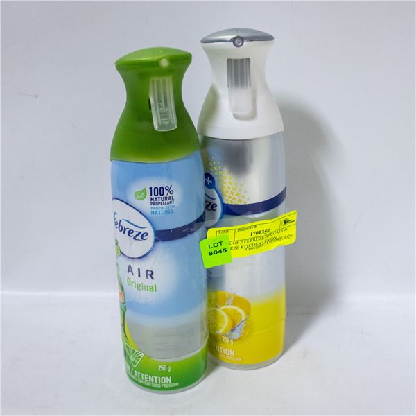 PACK OF 2 FEBREZE AIR GAIN & FEBREZE KITCHEN LEMON