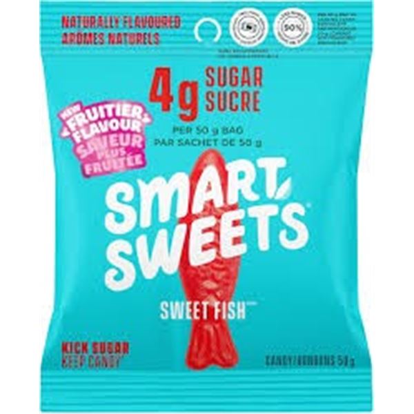 6 PACK OF SMART SWEETS KICK SUGAR SWEET FISH