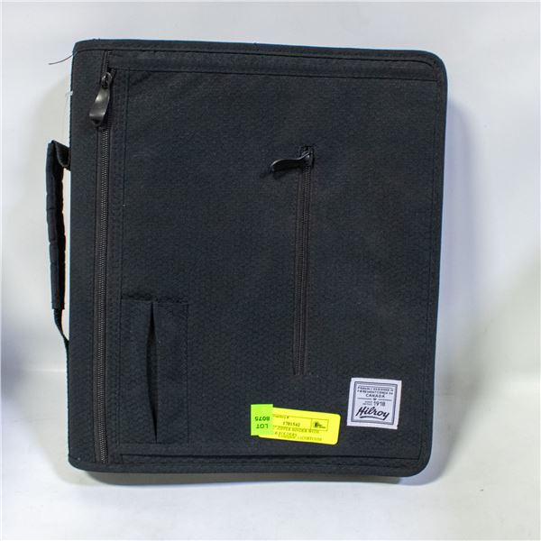 HILROY 2" ZIPPER BINDER WITH POCKETS & FOLDERS