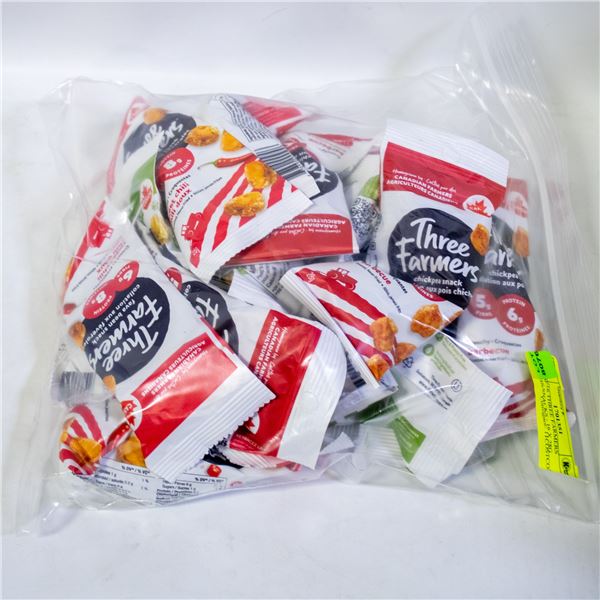 BAG OF 16 THREE FARMERS PROTEIN SNACKS - 16 X 28G