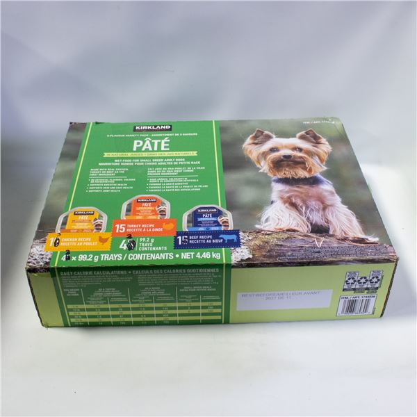 BOX OF 42 KIRKLAND WET FOOD FOR SMALL ADULT DOGS