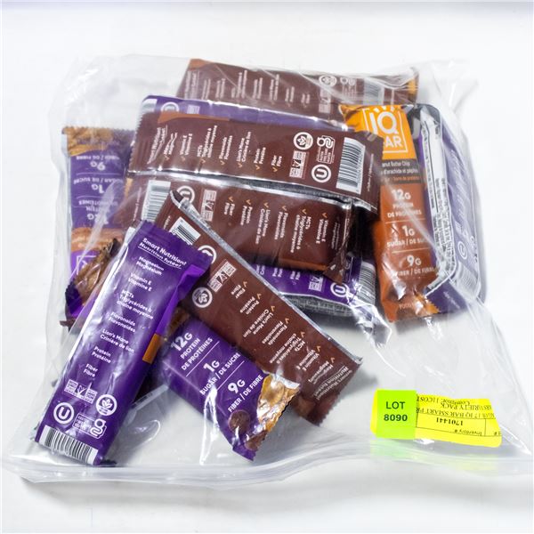 BAG OF 17 IQ BAR SMART PROTEIN BARS VARIETY PACK