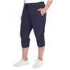 Image 1 : NEW LADIES KIRKLAND STATEMENT CAPRI NAVY MEDIUM