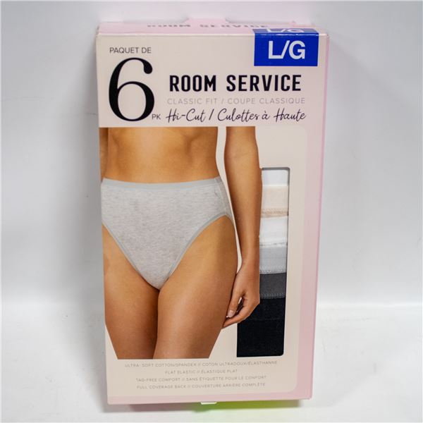NEW ROOM SERVICE CLASSIC FIT HI CUT COTTON UNDIES