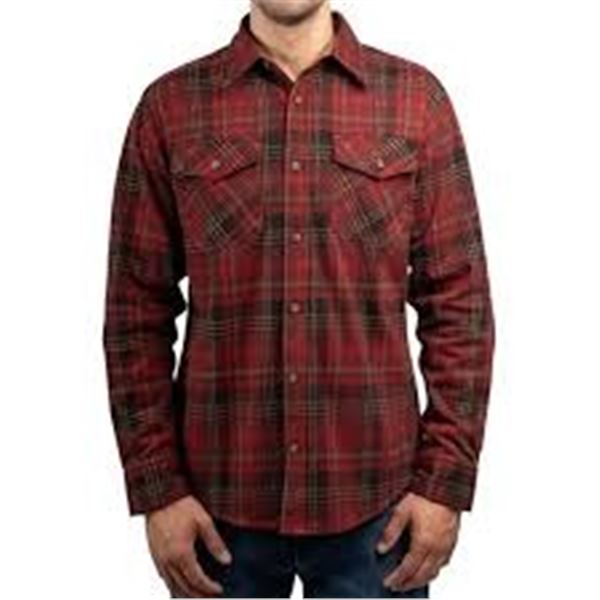 NEW MENS JACHS NEW YORK FLANNEL SHIRT RED MEDIUM