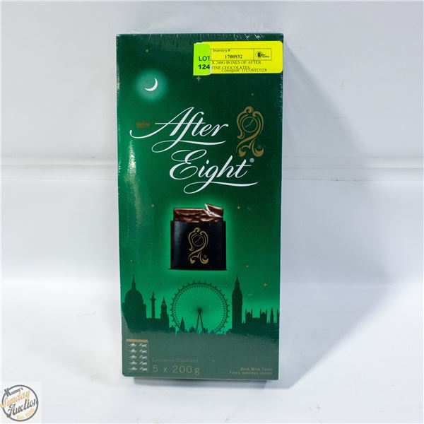 NEW 5 X 200G BOXES OF AFTER EIGHT FINE CHOCOLATES