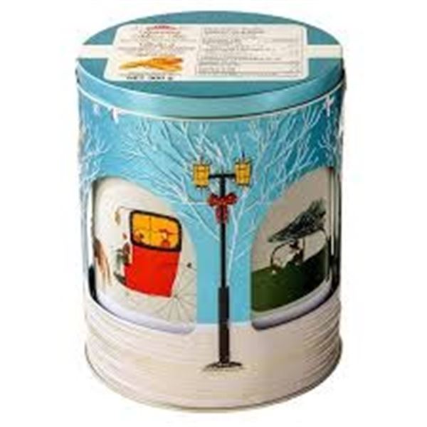 NEW STOCKMEYER ROTATING MUSIC TIN WITH BISCUITS