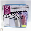 Image 1 : NEW BOX OF 50 NON SLIP HANGERS 9.6 X 17.7"