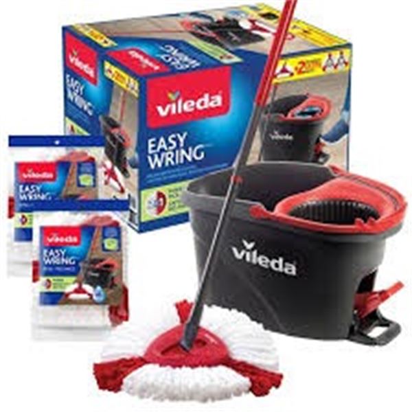 NEW VILEDA EASY WRING MICROFIBER SPIN MOP SYSTEM
