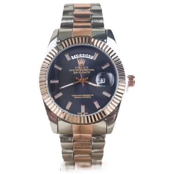 NEW REPLICA ROLEX "DAY DATE" QUARTZ WATCH