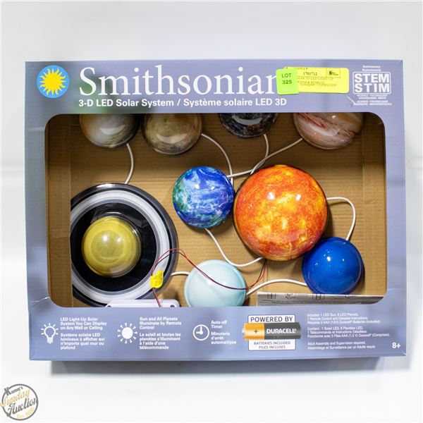 SMITHSONIAN 3D LED LIGHT UP SOLAR SYSTEM & REMOTE
