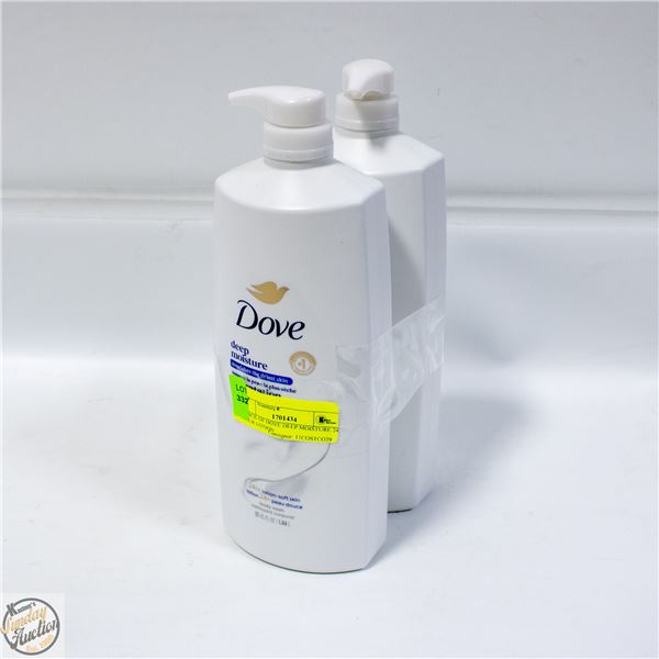 2 PACK OF DOVE DEEP MOISTURE 24 HOUR LOTION