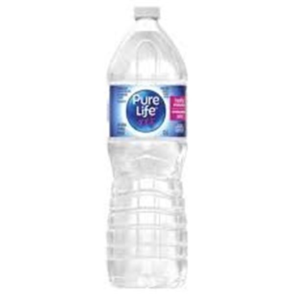 NEW 34 PK OF PURE LIFE PLASTIC WATER BOTTLES