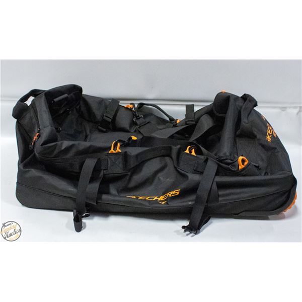 SKECHERS SPORT ROLLING DUFFEL BAG 28" BLACK
