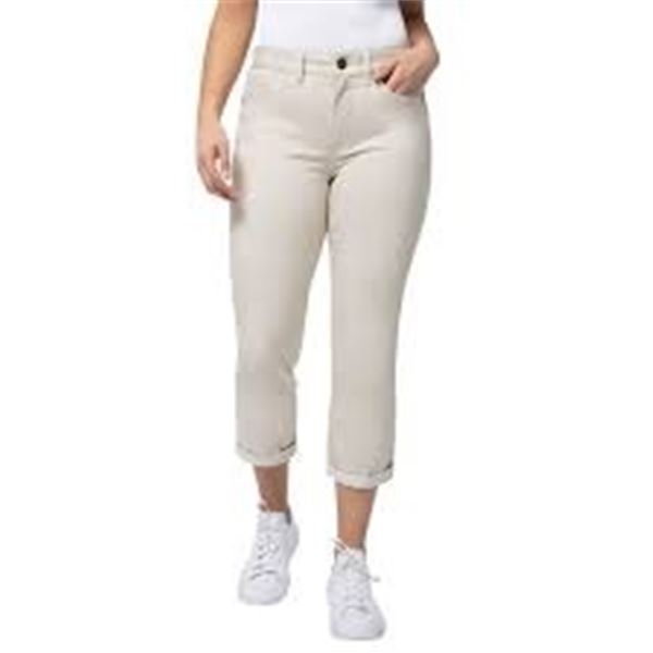 NEW WOMENS SATANA DENIM CAPRI SIZE 16