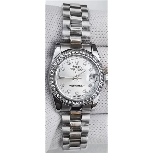 NEW REPLICA ROLEX "DATE-JUST" WOMEN'S QUARTZ WATCH