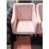 Image 1 : NEW PINK FABRIC ARMCHAIR