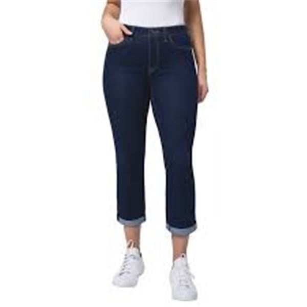 NEW WOMENS SANTANA DENIM CAPRI JEANS SIZE 10