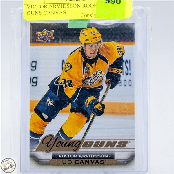 VIKTOR ARVIDSSON ROOKIE YOUNG GUNS CANVAS