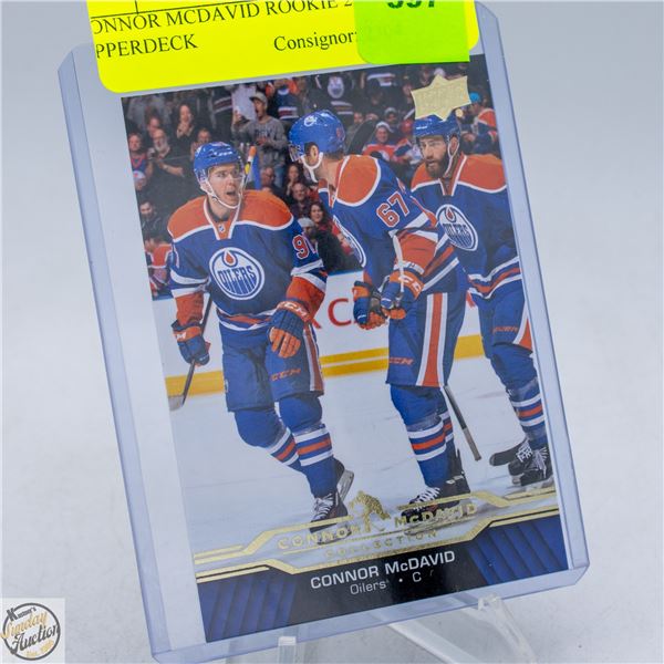 CONNOR MCDAVID ROOKIE 2015-16 UPPERDECK