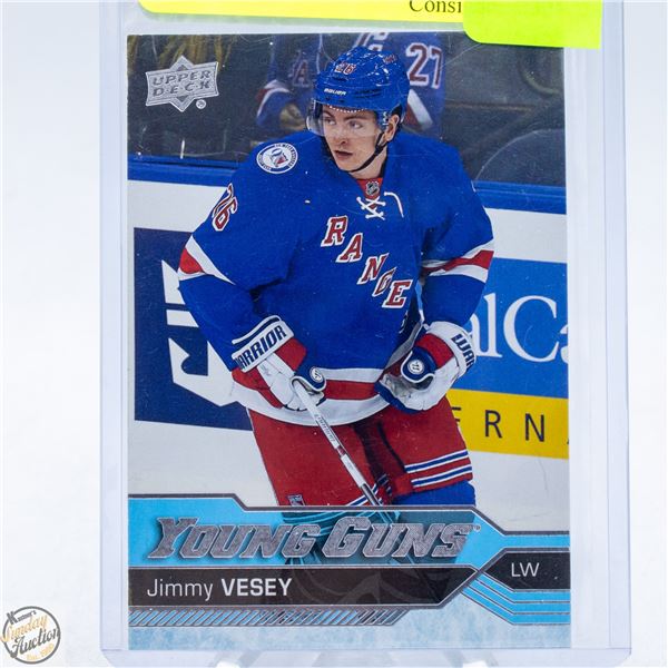 JIMMY VESEY ROOKIE YOUNG GUNS UPPERDECK