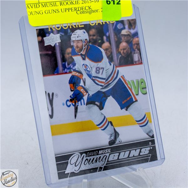 DAVID MUSIL ROOKIE 2015-16 YOUNG GUNS UPPERDECK