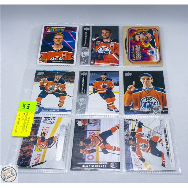 CARDS - SHEET OF 9 CONNOR MCDAVID CARDS