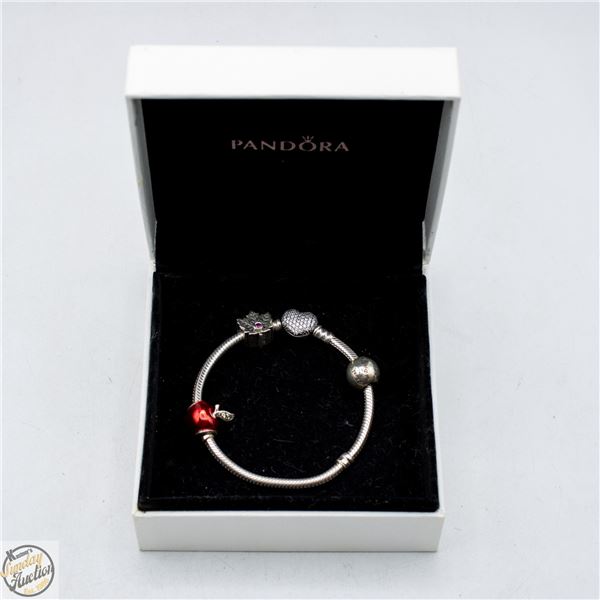 AUTHENTIC .925 SILVER PANDORA BRACELET IN