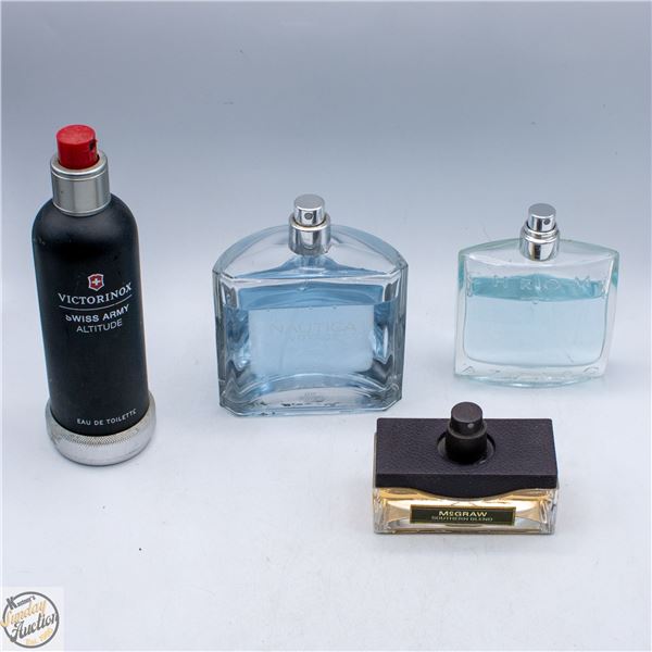 BOX WITH 4 ESTATE MEN'S COLOGNES (ALL MORE