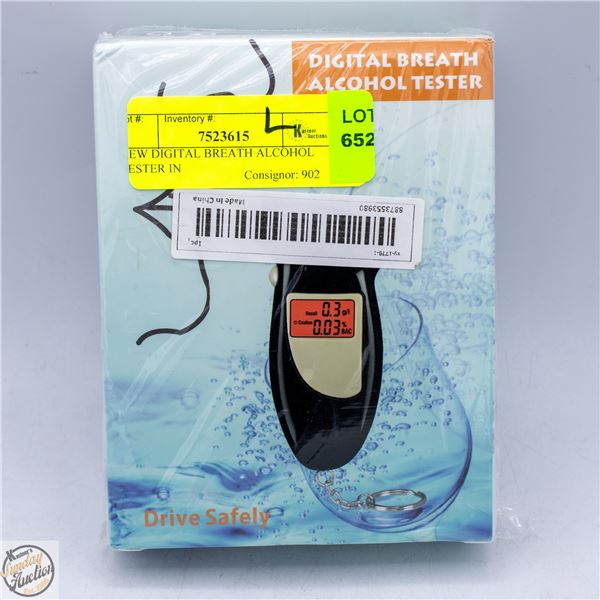NEW DIGITAL BREATH ALCOHOL TESTER IN