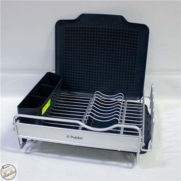 4 PIECE POLDER ADVANTAGE DISH RACK ALUMINUM FRAME