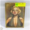 Image 1 : MARILYN MONROE FRAMED PHOTO GREEN DRESS 5"X7"